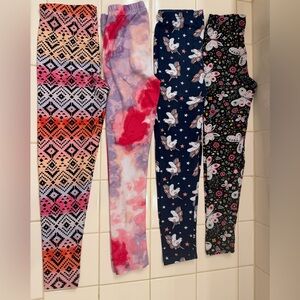 4-Pack Bobbie Brooks Girls Leggings, size XS 4/5